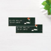 Vintage Bookmark Card with Nice Welcome Message (Desk)