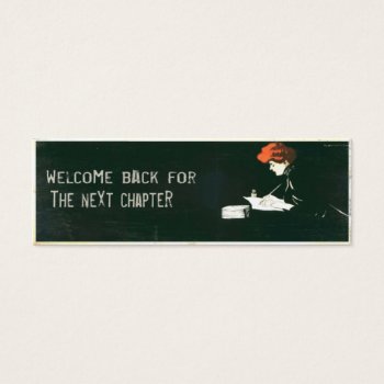Vintage Bookmark Card With Nice Welcome Message by cardland at Zazzle