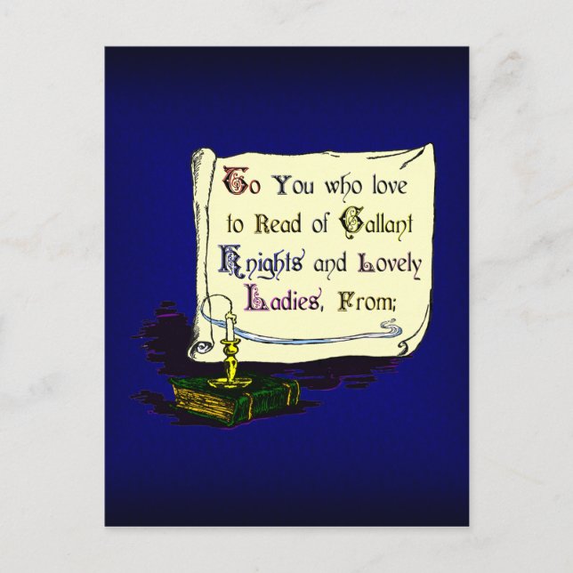 Vintage Bookplate Reader Presentation Card (Front)