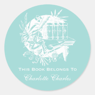 Vintage Bookplate Stickers