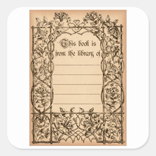 Vintage Bookplates 018 | Zazzle.com