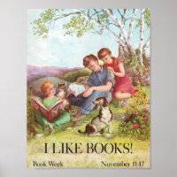 Vintage Books Advertisement Poster