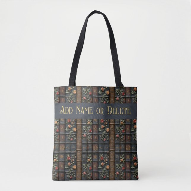 Vintage Books and Flowers  Tote Bag (Front)