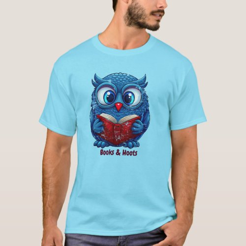 Vintage Books and Hoots Funny Quote T_Shirt