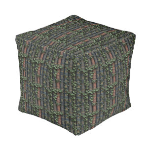 Vintage Books and Ivy Pouf