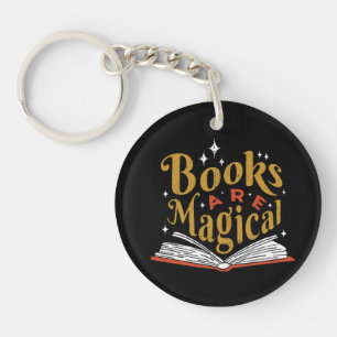 Vintage Books Are Magical Keychain