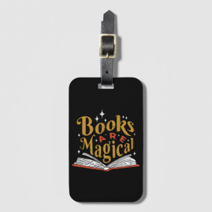 Vintage Books Are Magical Luggage Tag