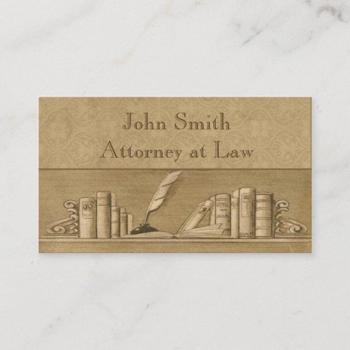 Customizable Vintage Books Business Card