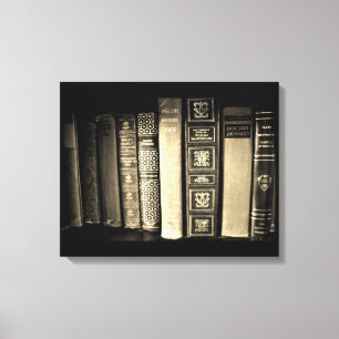 Vintage Books Canvas Print