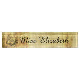 Sketch Desk Name Plates Zazzle