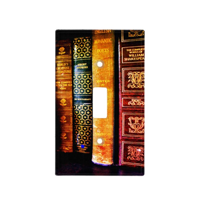 Vintage Books Light Switch Cover (Front)