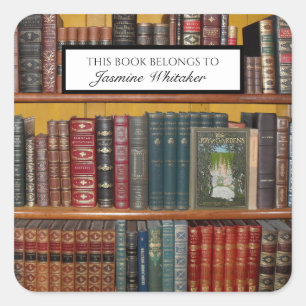 Vintage Books Personalized Library Bookplate
