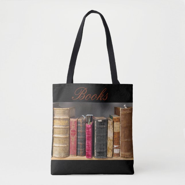 Vintage Books Tote Bag (Front)