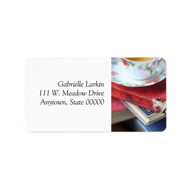 Vintage books with tea label (Front)