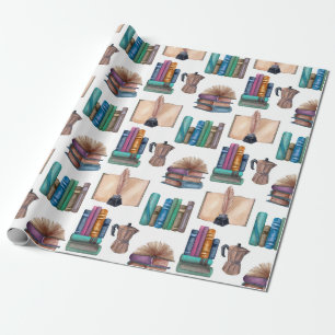 Vintage Books Wrapping Paper