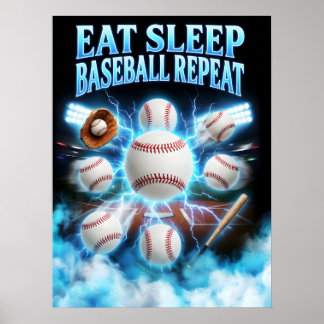 Vintage Bootleg Baseball Art Poster