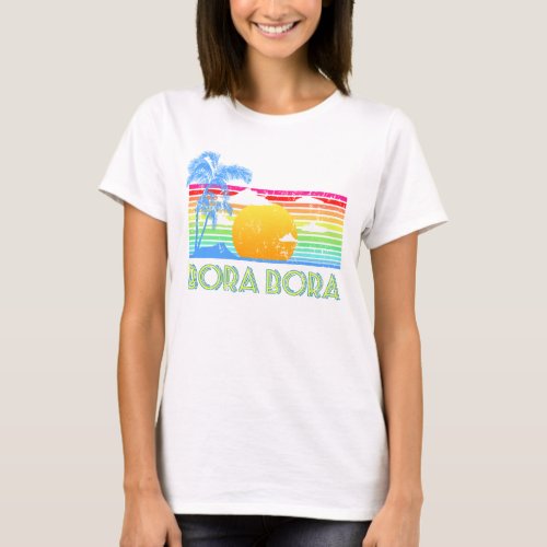 Vintage Bora Bora Beach T_Shirt