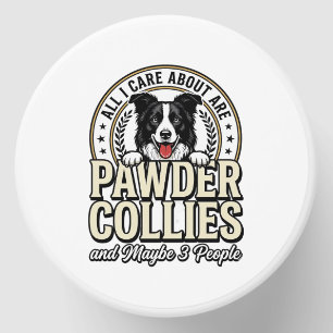 Vintage Border Collie Dog Lover Funny Shirt Design Mini Candle Favors