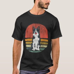 Vintage Border Collie Dog Retro Border Collie Love T-Shirt