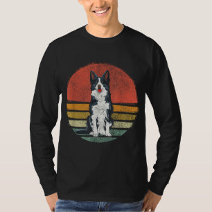 Vintage Border Collie Dog Retro Border Collie Love T-Shirt