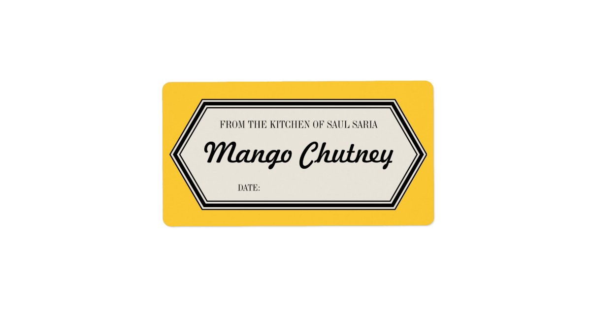Vintage Border Home Canning Jar Label Template | Zazzle.com