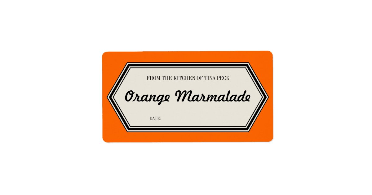 Vintage Border Home Canning Jar Label Template | Zazzle
