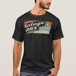 Vintage Born In 1963 59th Birthday 59 Years Old 3 T-Shirt