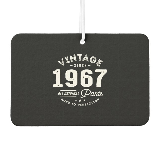 Vintage Born in 1967 Air Freshener (Front)
