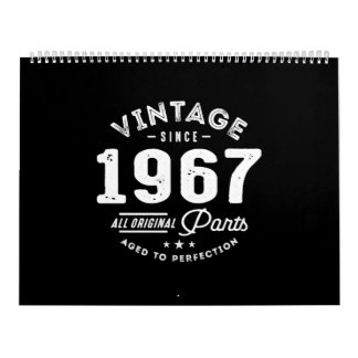 Vintage Born in 1967 Calendar