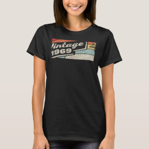 Vintage Born In 1969 53rd Birthday 53 Years Old T-Shirt