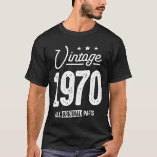 Vintage Born in 1970 - 52nd Birthday Retro Classic T-Shirt