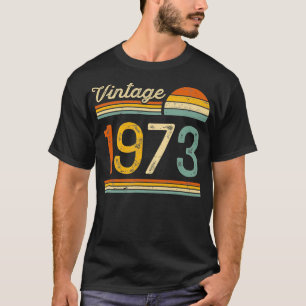 Vintage Born in 1973 Retro Birthday T-Shirt