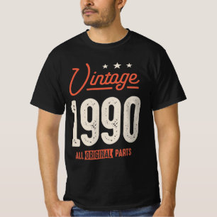 Vintage Born in 1990 - 32nd Birthday Retro Classic T-Shirt