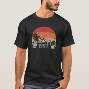 Vintage Born In 1997 25th Birthday 25 Years Old T-Shirt