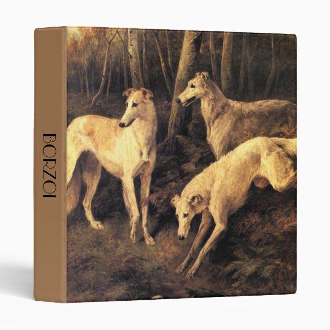 Vintage Borzoi Binder (Front/Spine)