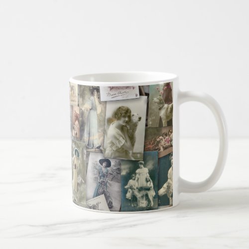 Vintage borzoi coffee mug