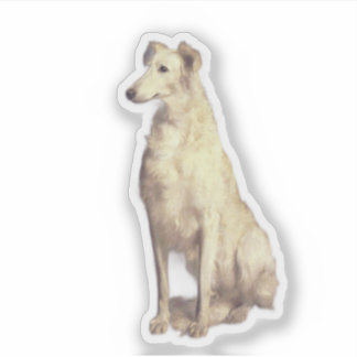 Vintage Borzoi Sticker