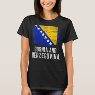 Vintage Bosnia and Herzegovina Flag For Bosnian T-Shirt