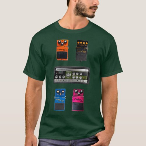 Vintage Boss Guitar Pedals Set  T_Shirt