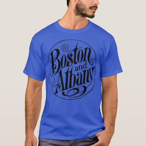 Vintage Boston and Albany Train Railroad T_Shirt