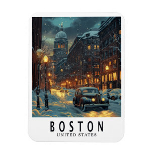 Vintage Boston Magnet