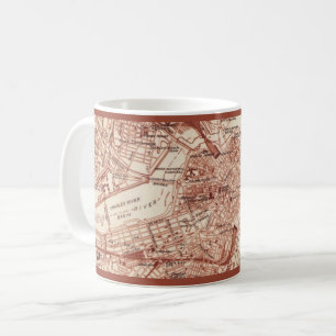 Vintage Boston Map Mug