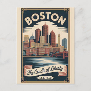 Vintage Boston Massachusetts Cradle of Liberty Postcard
