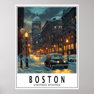 Vintage Boston Poster