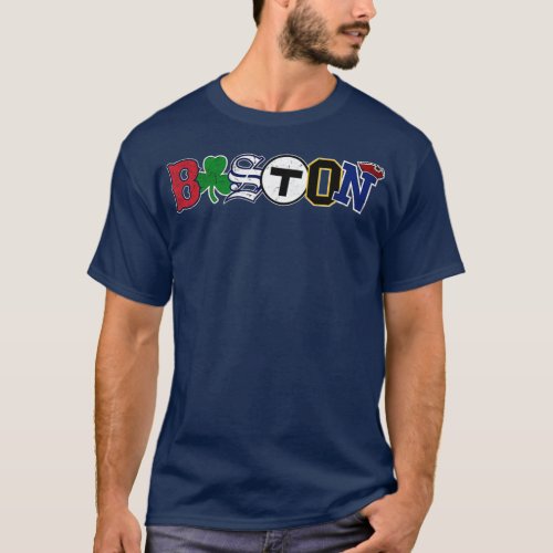 Vintage Boston Sports Fan City Pride T_Shirt
