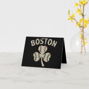 Vintage Boston St Patrick's Day Irish Shamrock Card
