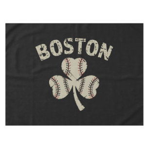 Vintage Boston St Patrick's Day Irish Shamrock Tablecloth