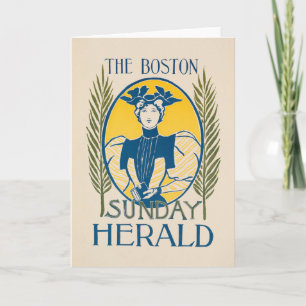 Vintage Boston Sunday Herald Card