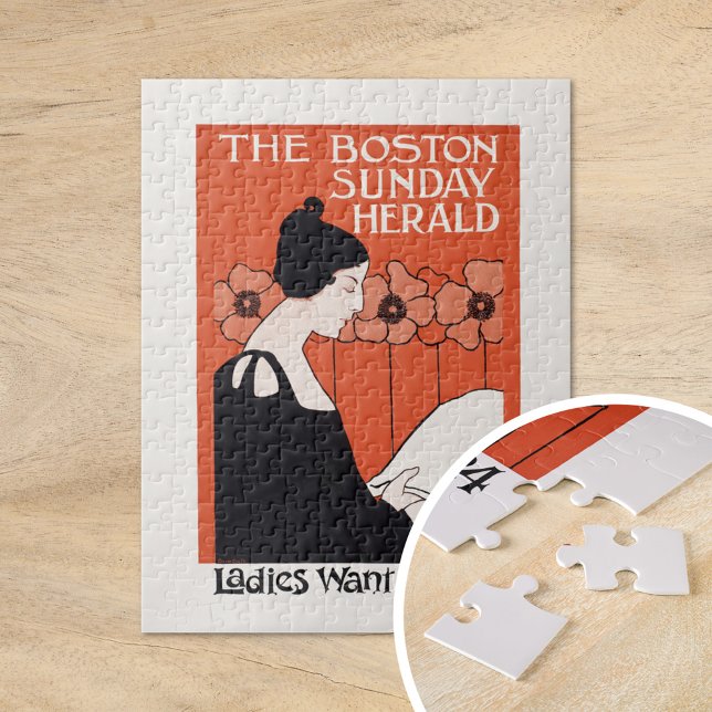 Vintage Boston Sunday Herald Jigsaw Puzzle (Creator Uploaded)