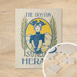 Vintage Boston Sunday Herald Jigsaw Puzzle<br><div class="desc">The Boston Sunday herald (ca. 1890–1920) |

Vintage The Boston Sunday Herald newspaper illustration from the early 20th century. 

Use the design tools to add custom text or personalize the image.</div>